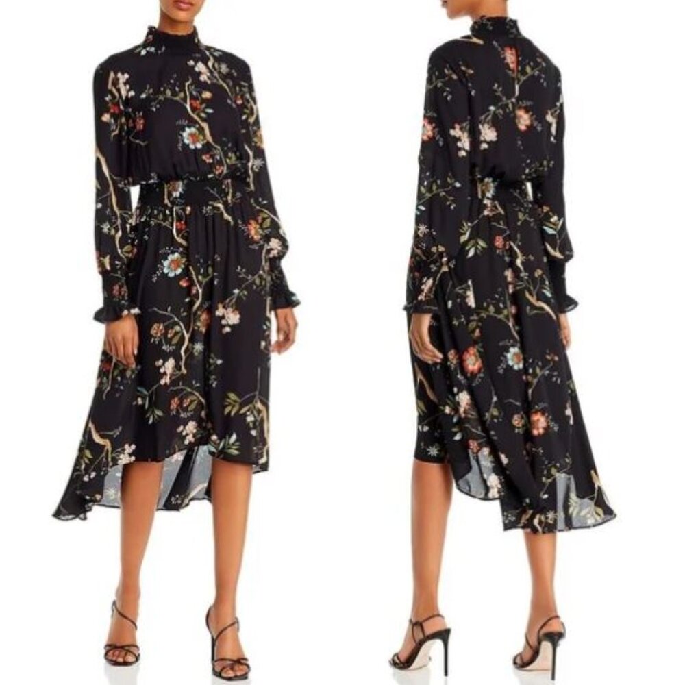 Nannette Lepore / Floral High Low Dress / Sz 10